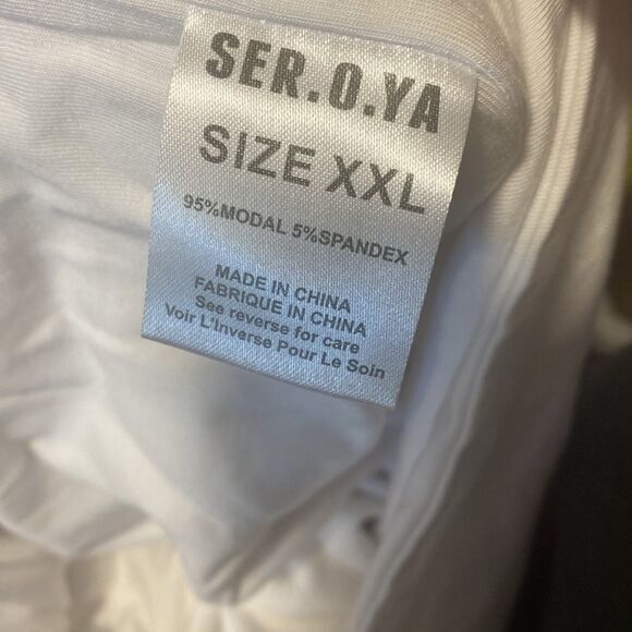 💛 Ser.O.Ya White Cut Out Artemis Top Plus Size - Picture 4 of 4